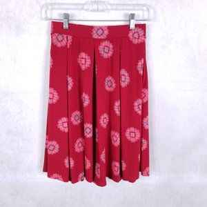 LuLaRoe XS Simply Comfortable Geometric Red Skirt
